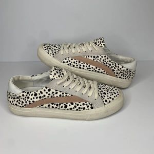 Madewell Sidewalk Low Top Sneaker Shoe Women's Size 8 AH738 Calf Hair Men’s 6.5